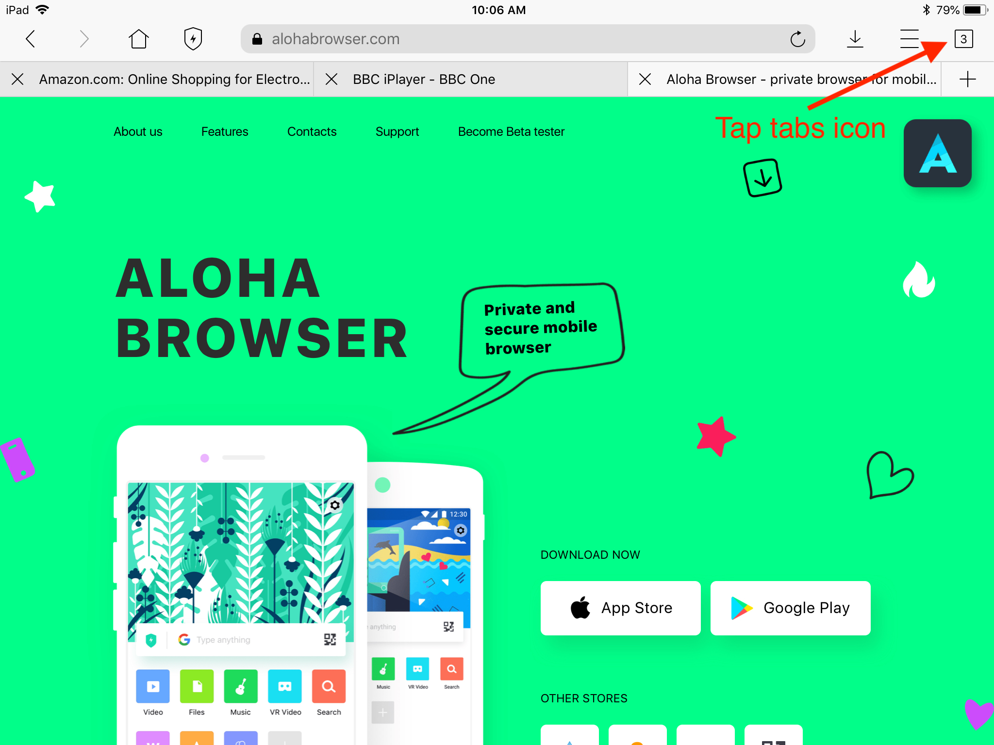 how-can-i-see-all-my-opened-tabs-ipad-version-aloha-browser